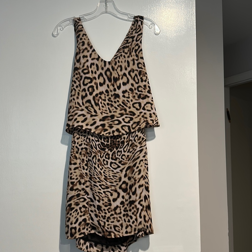 Olivaceous Leopard Dress